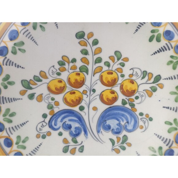 Decorative Plate Talavera S Timoneda Hand Painted Signed Hanging Ceramic Plate - Picture 4 of 6